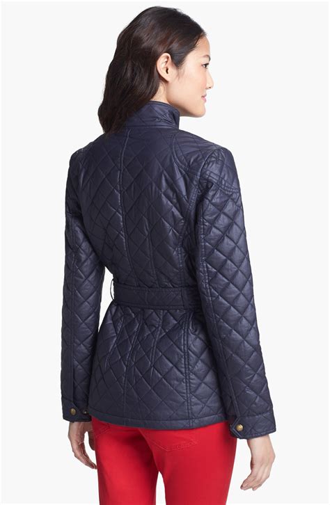 michael kors blue jacket|michael kors black jacket women's.